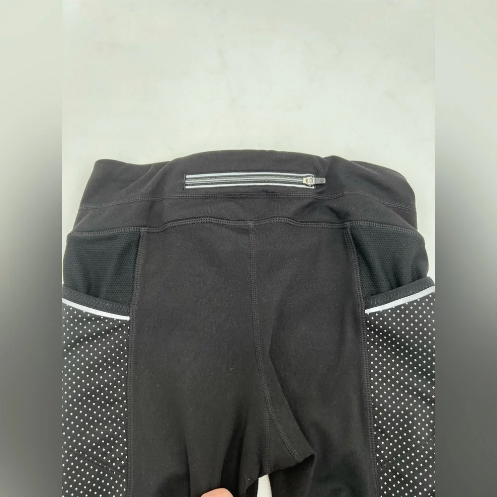 Athleta dot‎ be free black and gray reflective running leggings size XS. - Picture 4 of 8